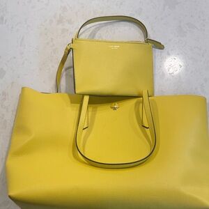 Kate Spade Sunny Yellow Tote and Pouch Set